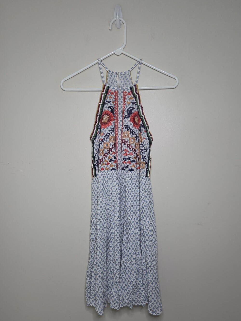 Women's THML Dress Embroidered Neckline Sz Small NWT